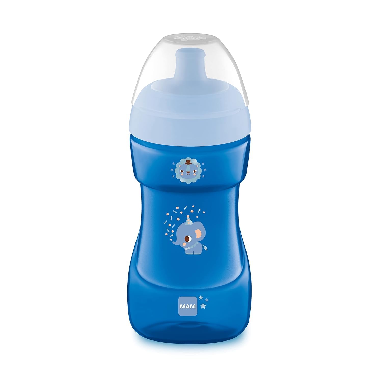 mam-sports-cup-trinkbecher-330-ml-elefant-auslaufsicher-mit-selbst-ffnendem-vent image 1