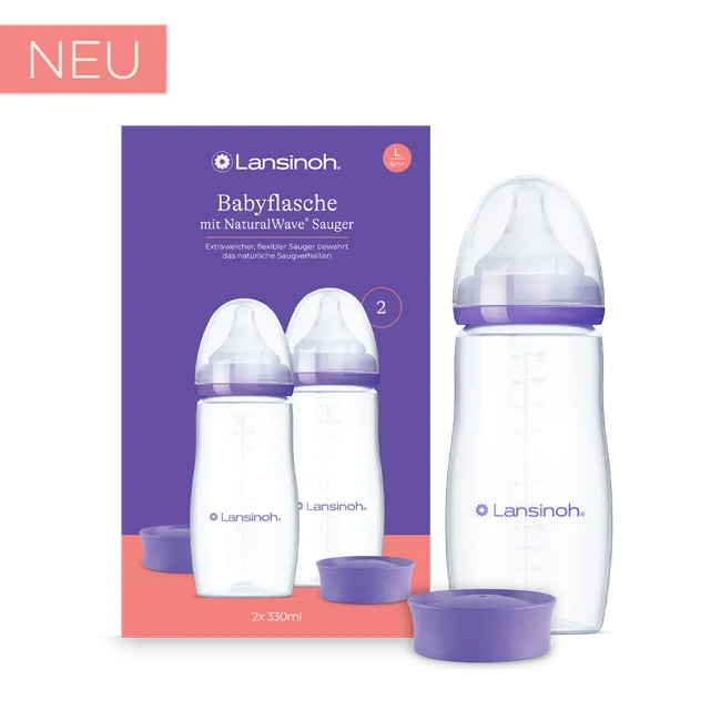 lansinoh-naturalwave-babyflaschen-2-x-330-ml-mit-sauger-l image 1