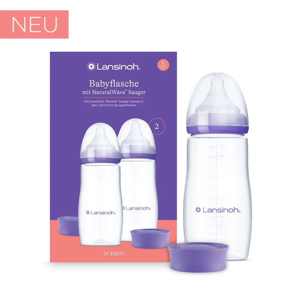 lansinoh-naturalwave-babyflaschen-2-x-330-ml-mit-sauger-l image 1