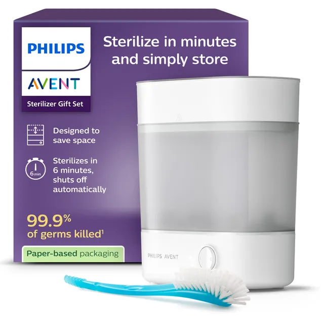 philips-avent-sterilisator-geschenkset-scf291-30-mit-dampfsterilisator-flasche-u image 1