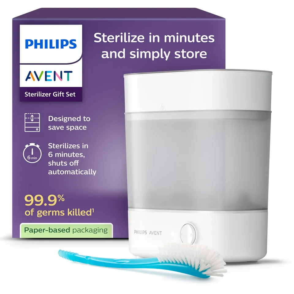 philips-avent-sterilisator-geschenkset-scf291-30-mit-dampfsterilisator-flasche-u image 1