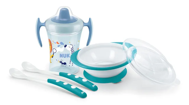 nuk-esslernset-trainer-cup-trinklernbecher-230-ml-esslernschale-f-tterl-ffel-ab- image 1