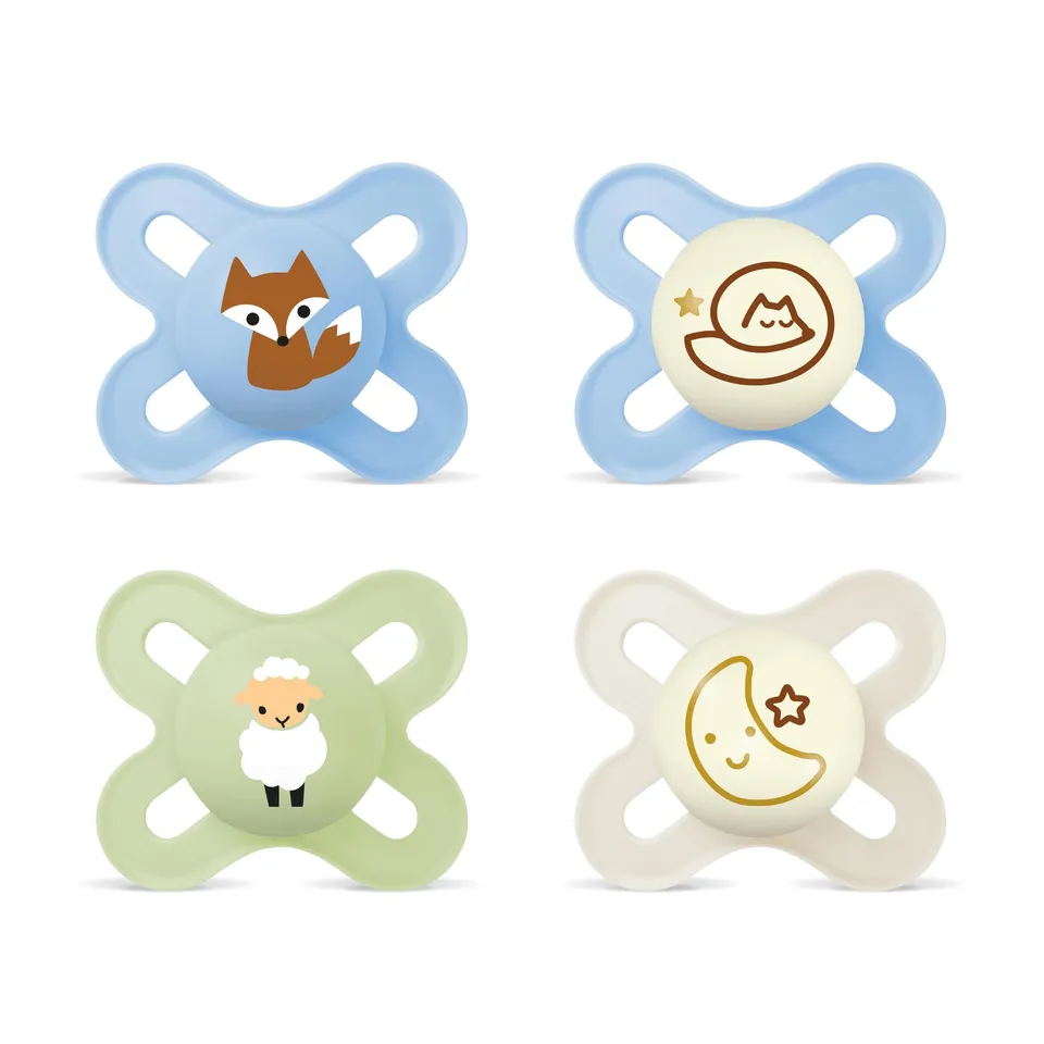 mam-original-start-day-night-schnuller-0-2-monate-skinsoft-silikon-leuchtet-im-d image 1