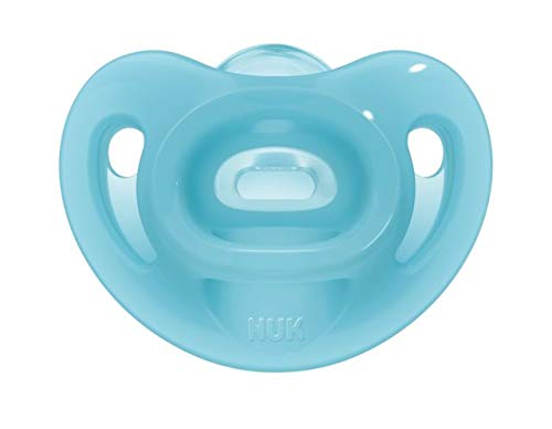 nuk-sensitive-schnuller-0-6-monate-100-silikon-bpa-frei-blau-gr-n-2-st-ck image 5