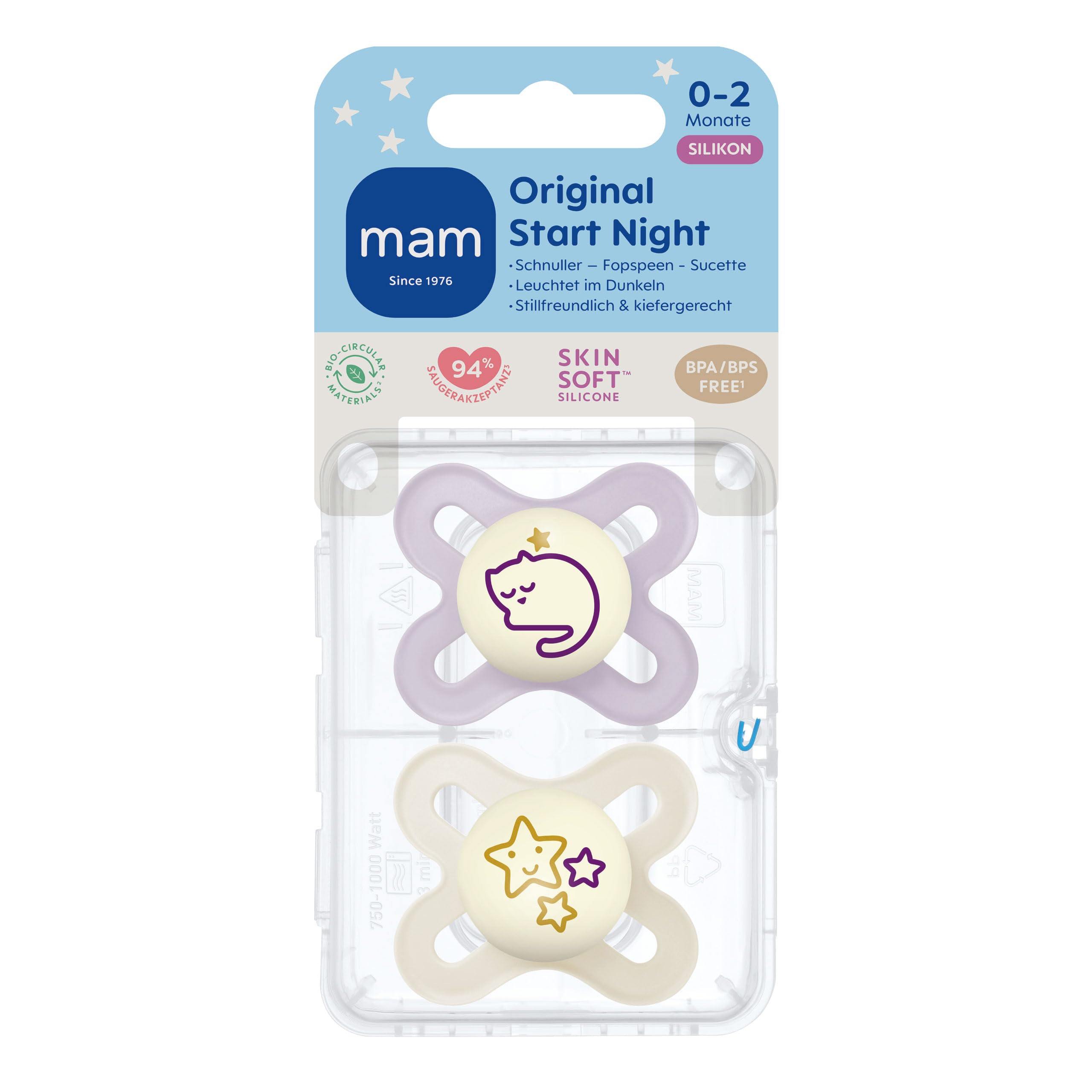 mam-original-start-night-schnuller-0-2-monate-2-st-ck-leuchtender-nachtschnuller-2 image 2