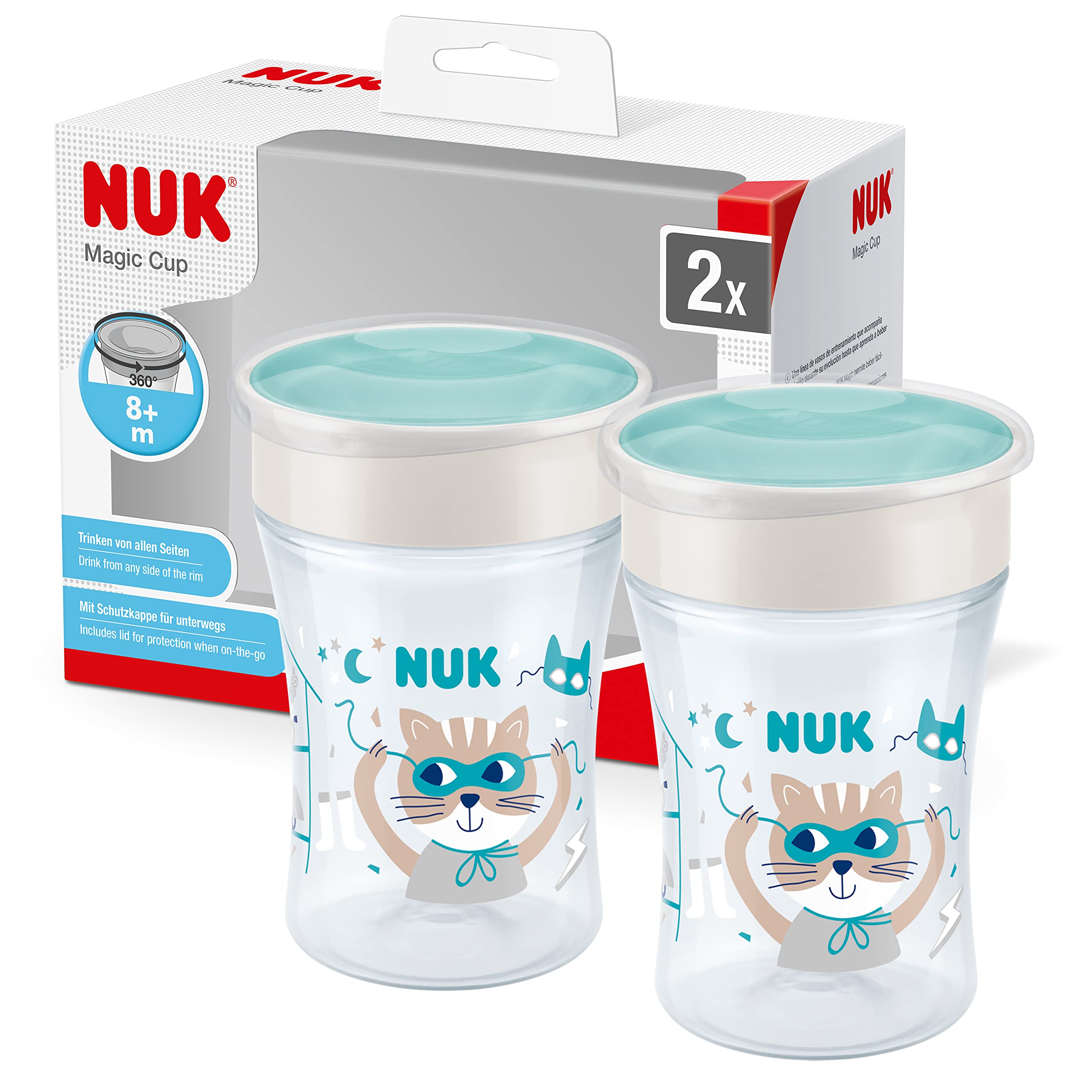 nuk-magic-cup-trinklernbecher-2er-set-8-monate-230-ml-auslaufsicher-360-trinkran image 8