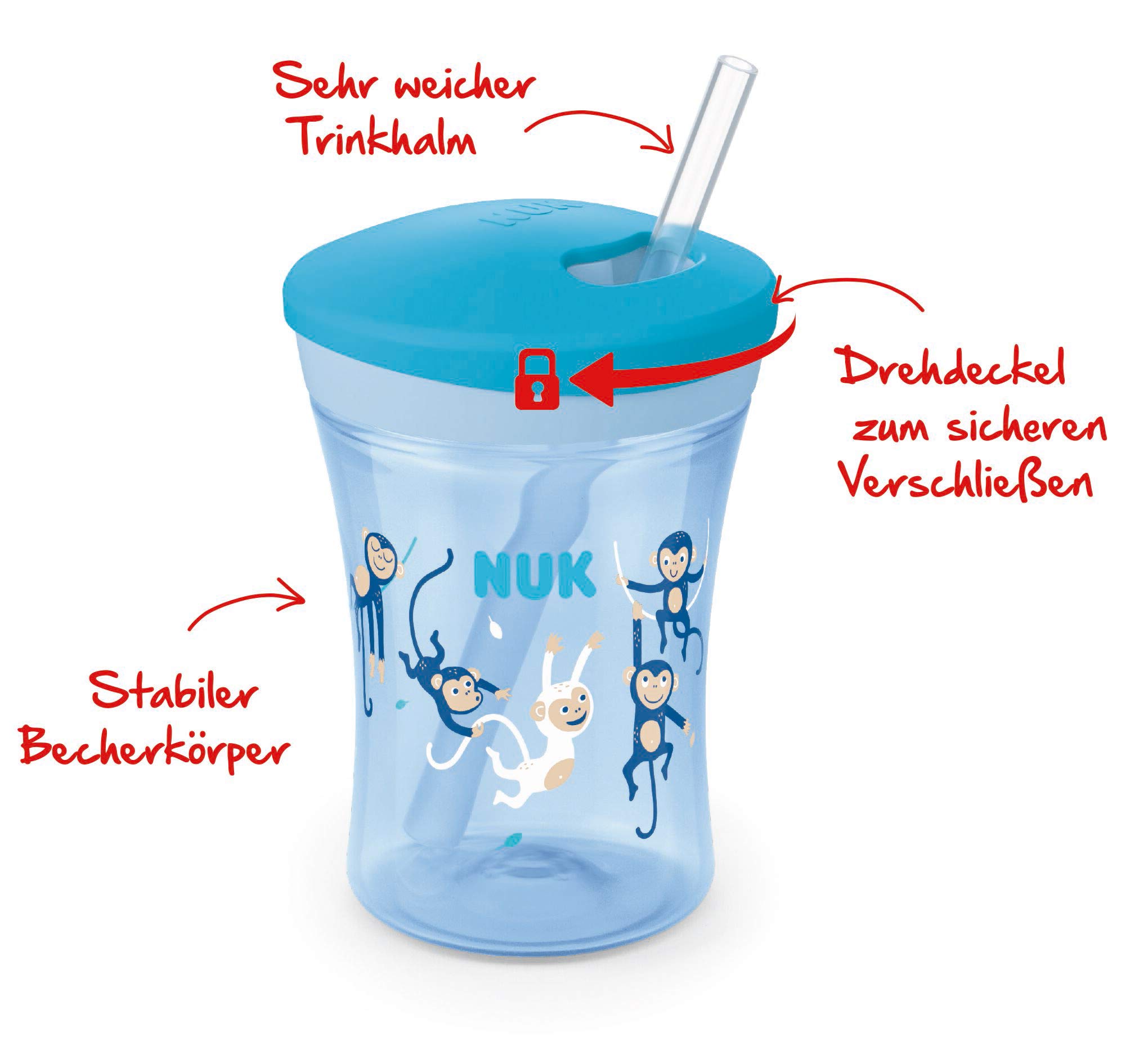 nuk-action-cup-trinklernflasche-mit-weichem-trinkhalm-12-monate-bpa-frei-230-ml- image 3