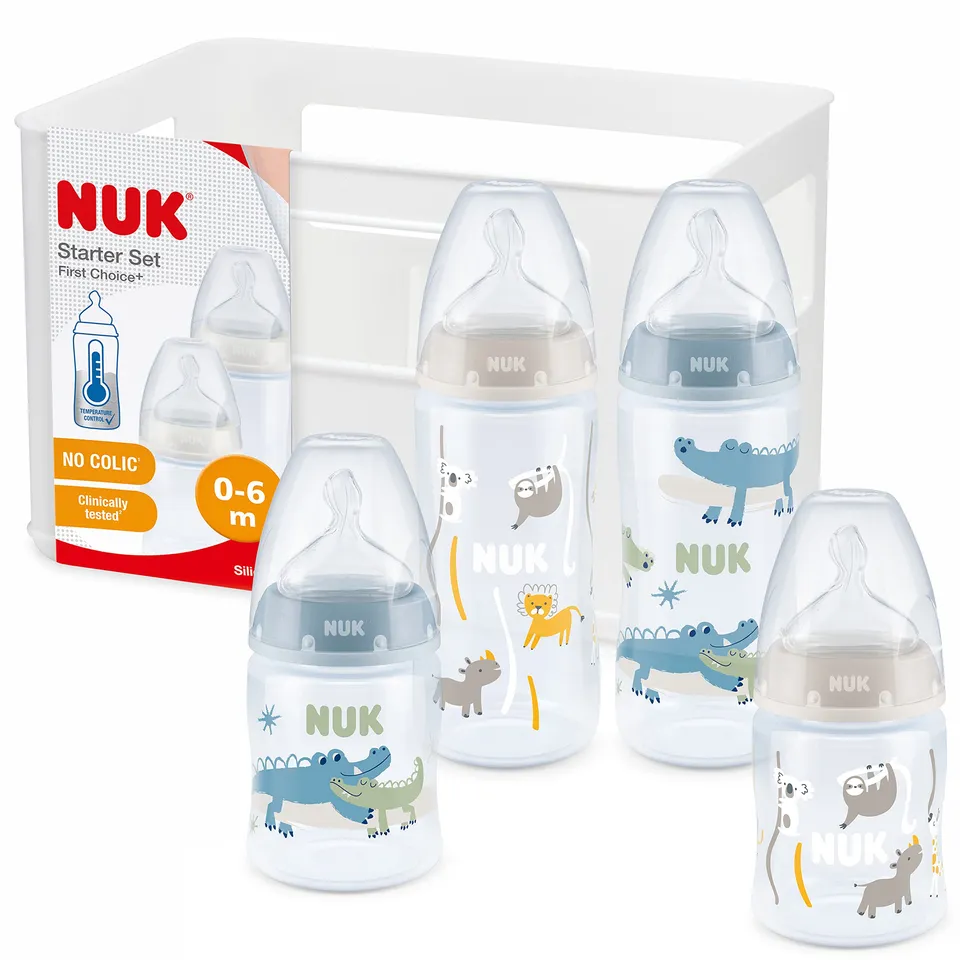 nuk-first-choice-babyflaschen-starter-set-0-6-monate-4-flaschen-mit-temperature--3 image 1