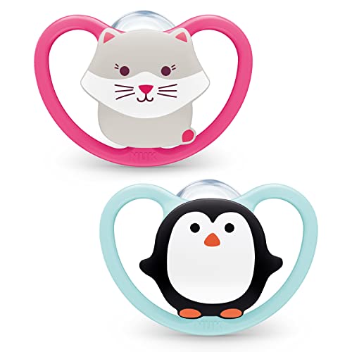 nuk-space-schnuller-6-18-monate-extra-bel-ftung-bpa-freies-silikon-katze-pinguin image 6