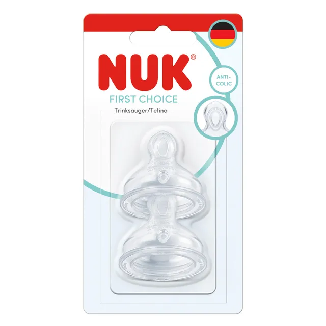 nuk-first-choice-babyflaschensauger-ab-6-monaten-anti-kolik-silikon-klein-2-st-c image 1