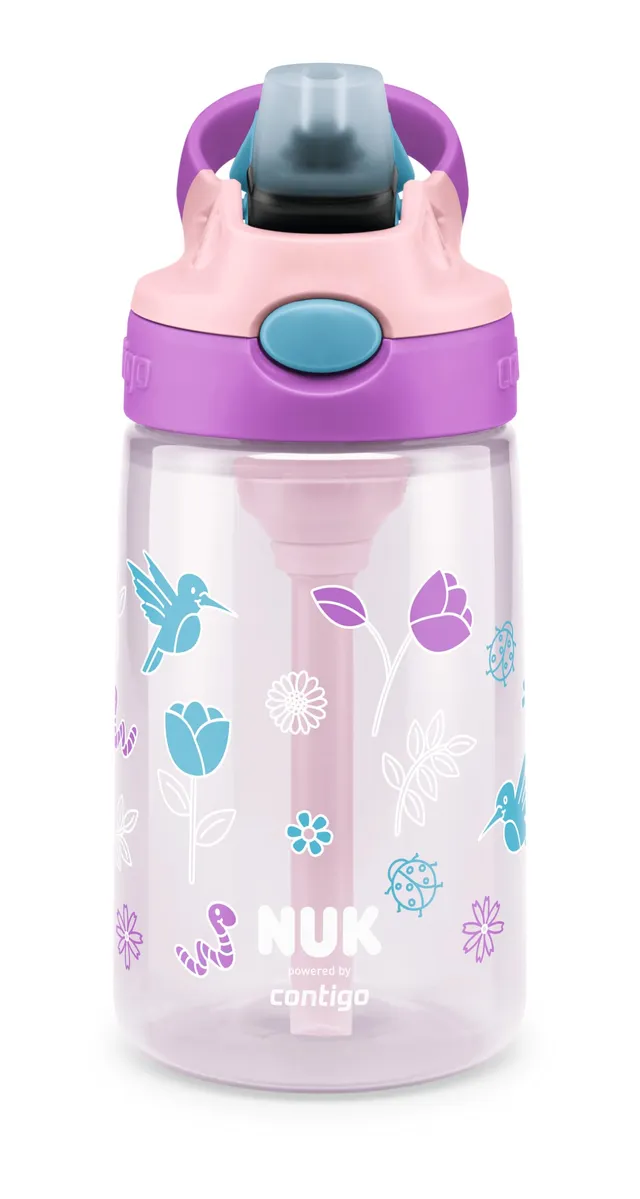 nuk-by-contigo-easy-straw-cup-trinkflasche-mit-strohhalm-auf-knopfdruck-ab-4-jah image 1