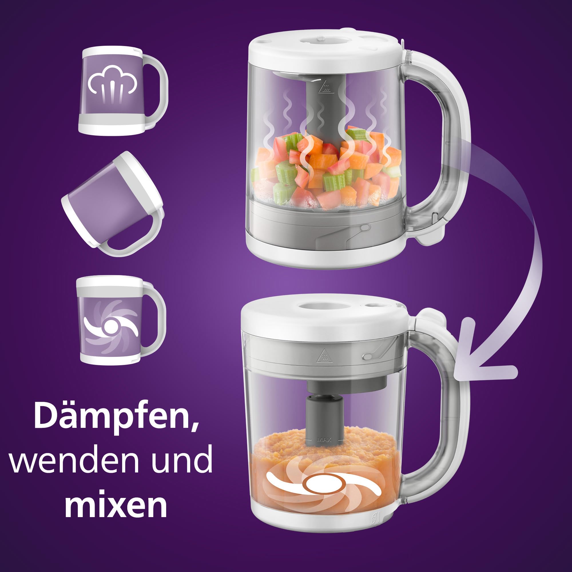 philips-avent-4-in-1-dampfgarer-mit-mixer-premium-scf883-01 image 3