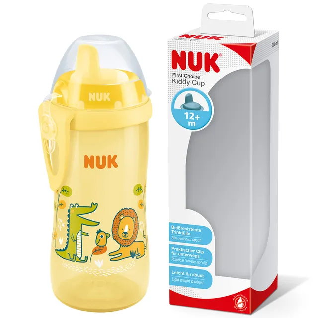 nuk-kiddy-cup-kleinkindbecher-300-ml-12-monate-auslaufsicheres-trinkventil-mit-c image 1