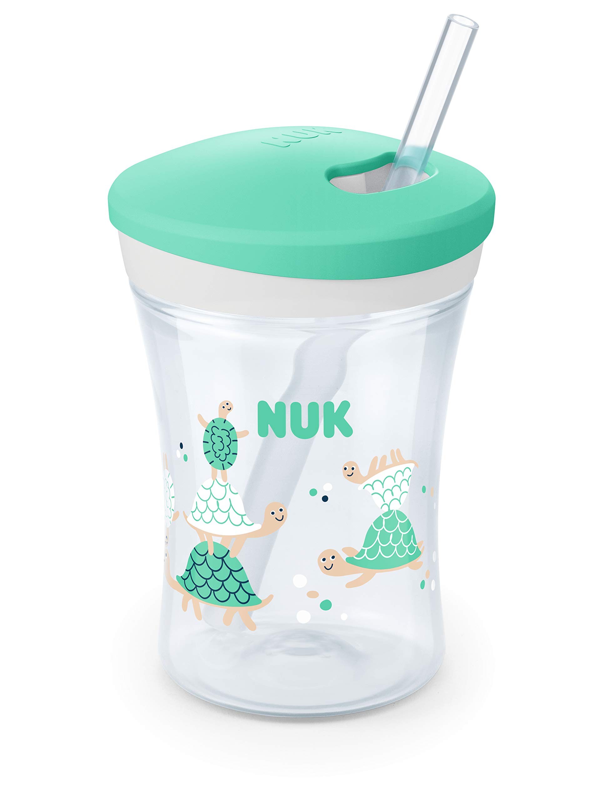 nuk-action-cup-trinklernflasche-mit-weichem-trinkhalm-auslaufsicher-12-monate-23 image 1