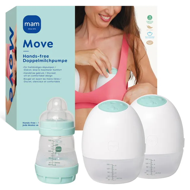 mam-move-doppelmilchpumpe-handsfree-ohne-schl-uche-oder-kabel-elektrisch-3-modi- image 1