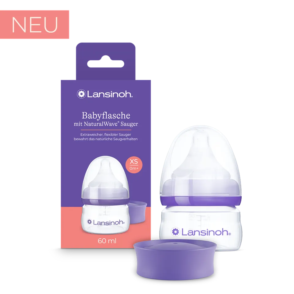 lansinoh-babyflasche-mit-naturalwave-sauger-xs-60-ml-f-r-neugeborene-und-gestill image 1