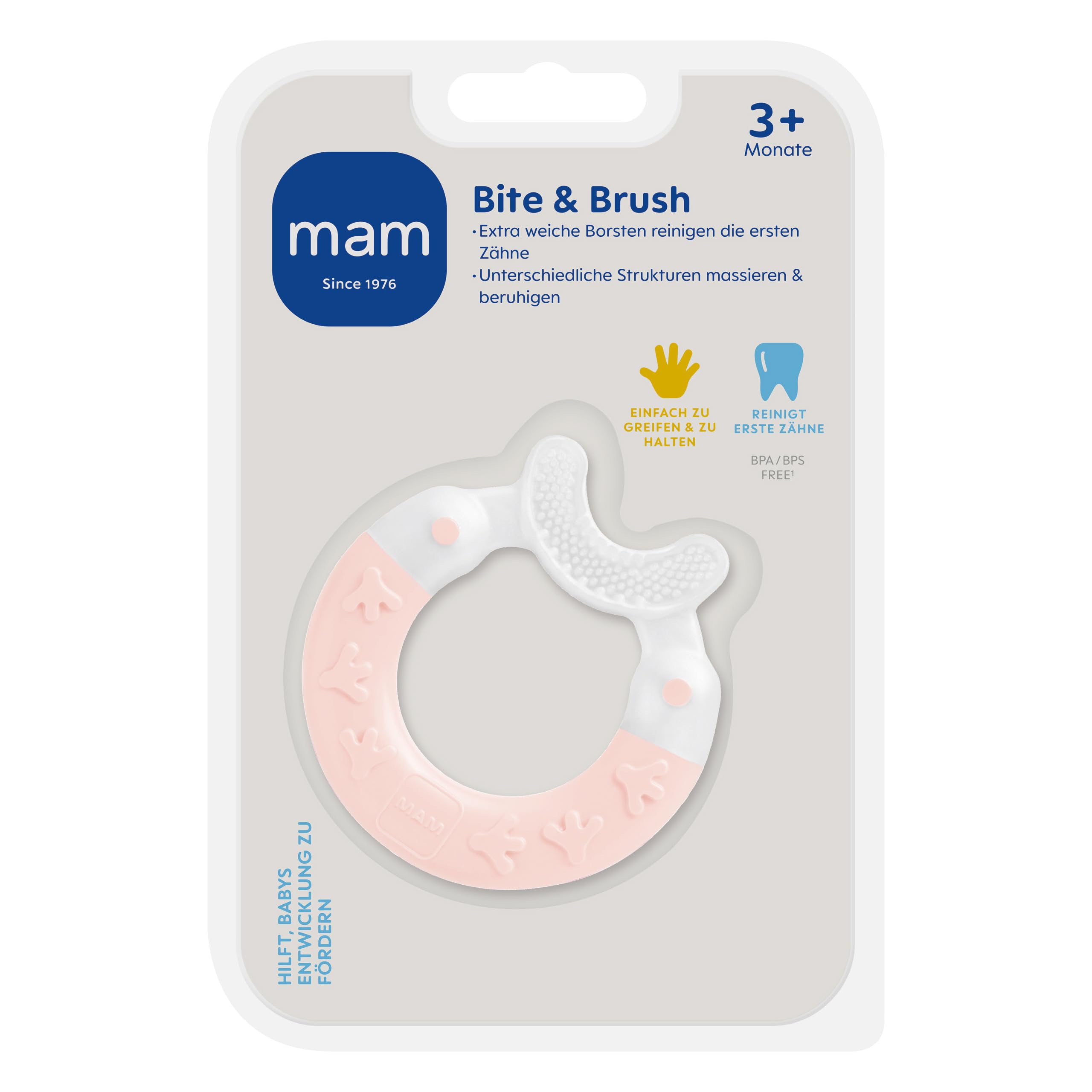 mam-bite-brush-bei-ring-rosa-zahnungshilfe-mit-weichen-borsten-ab-3-monaten-bpa- image 2