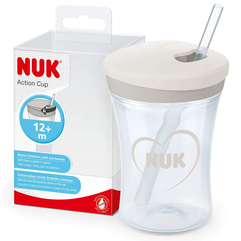 nuk-action-cup-trinklernbecher-ab-12-monaten-drehdeckel-mit-weichem-strohhalm-au image 1