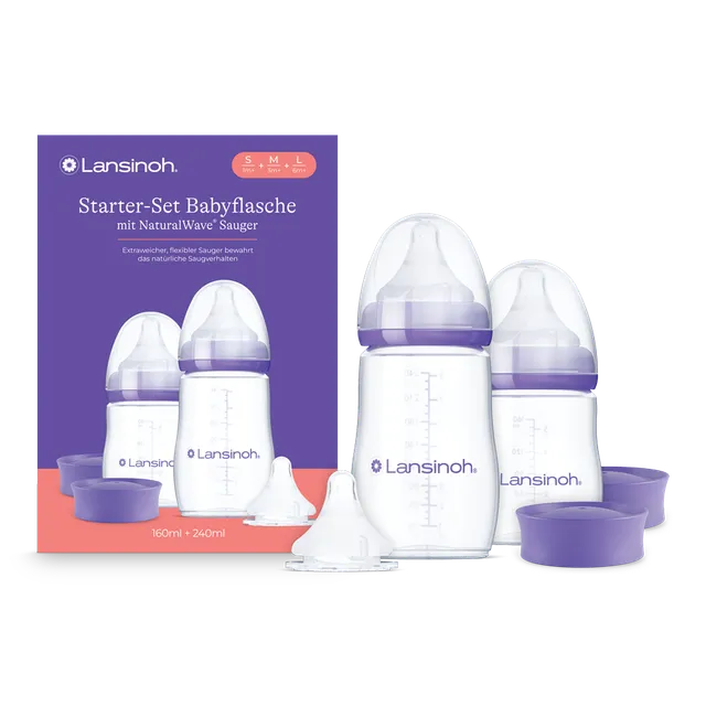 lansinoh-starter-set-babyflaschen-mit-naturalwave-sauger-10-statt-17-99 image 1