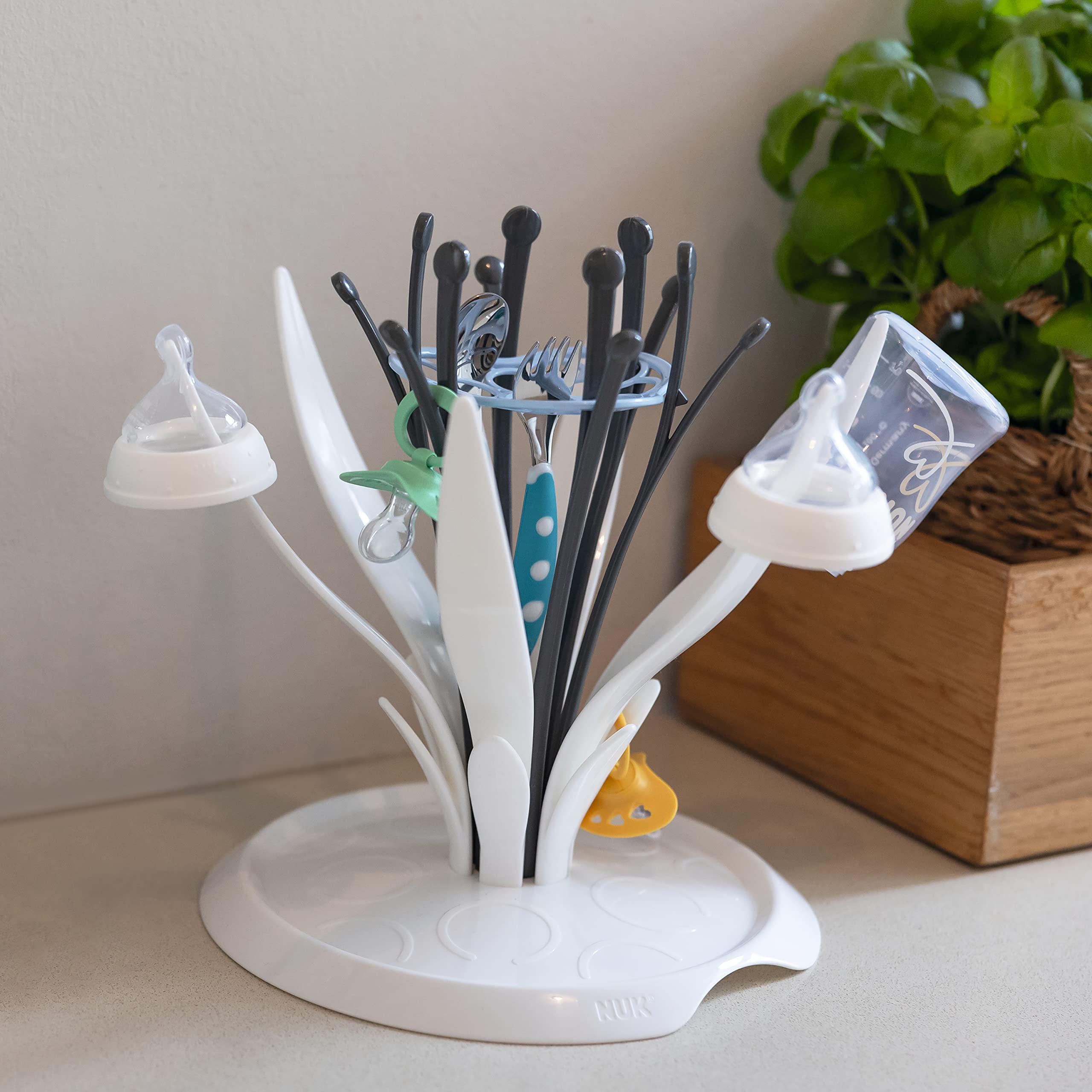 nuk-multidry-trockenst-nder-f-r-bis-zu-6-babyflaschen-und-zubeh-r-bl-tenf-rmig image 4