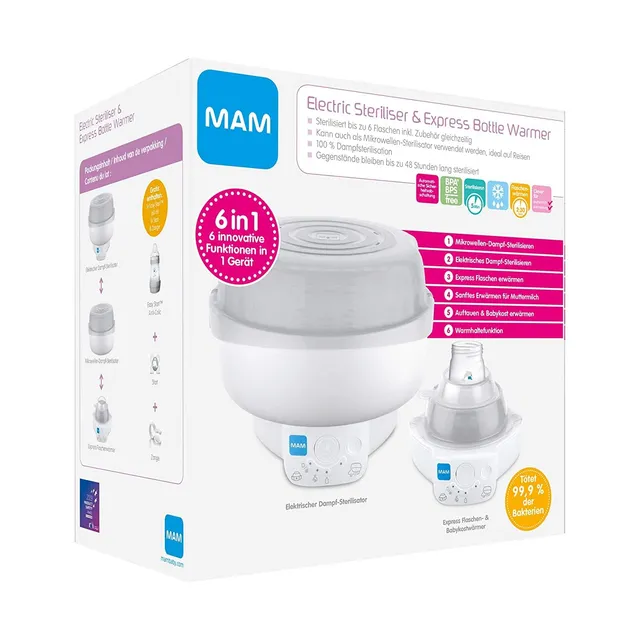 mam-6-in-1-sterilisator-express-babyflaschenw-rmer-kombi-set-mit-easy-start-anti image 1