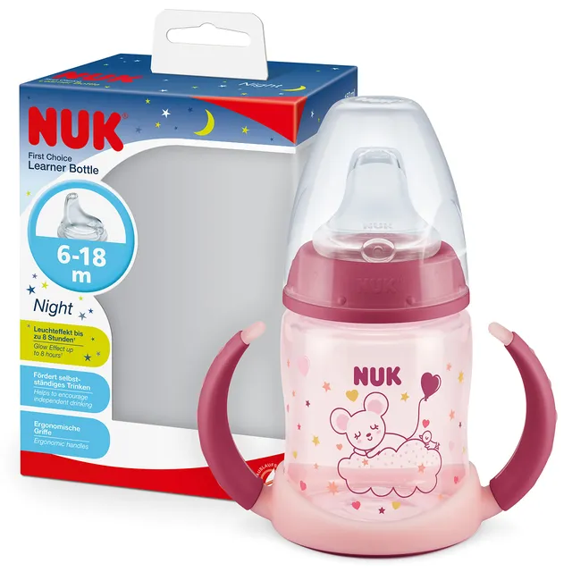 nuk-first-choice-trinklernflasche-night-150-ml-6-18-monate-rosa image 1