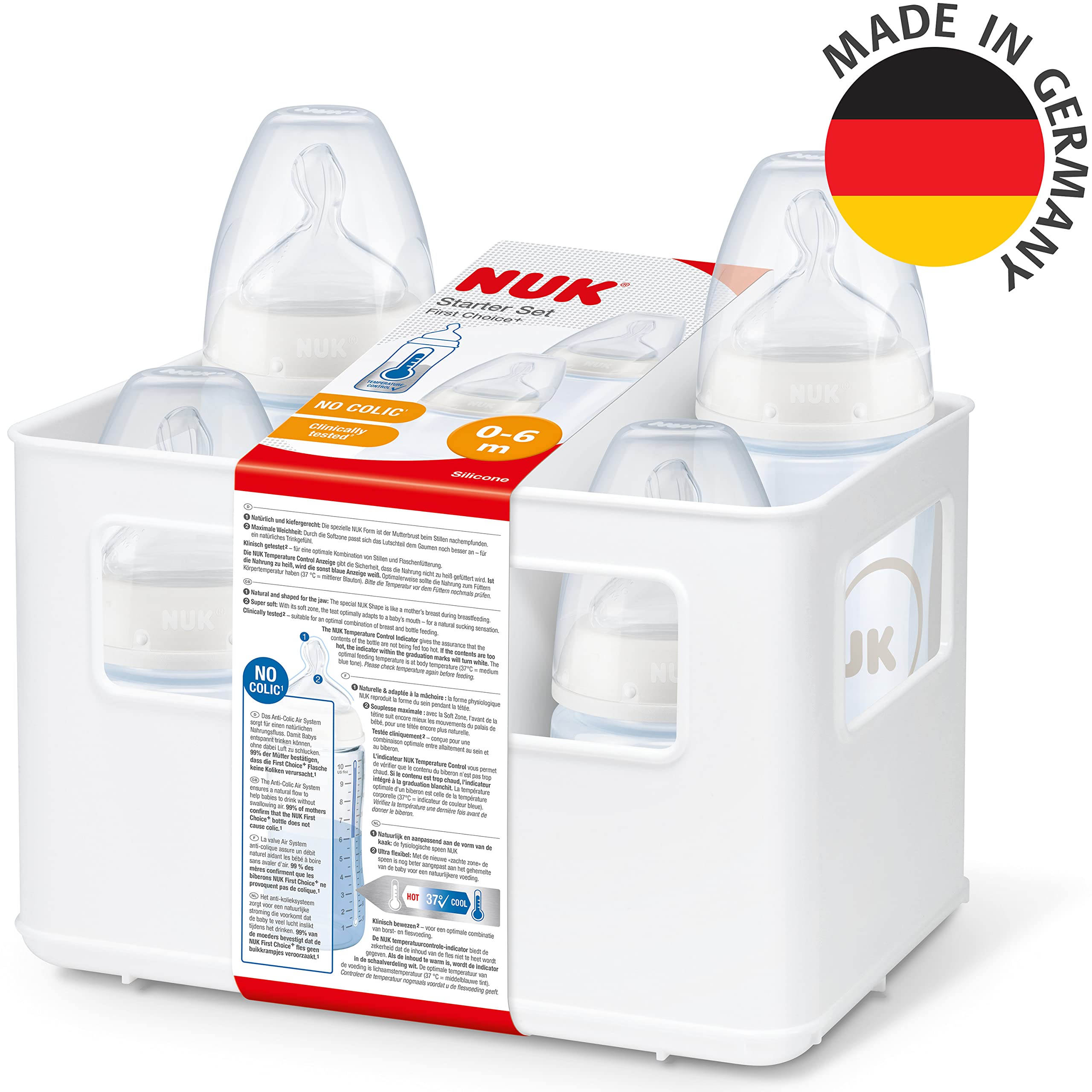 nuk-first-choice-babyflaschen-starter-set-0-6-monate-4x-babyflasche-mit-temperat image 6