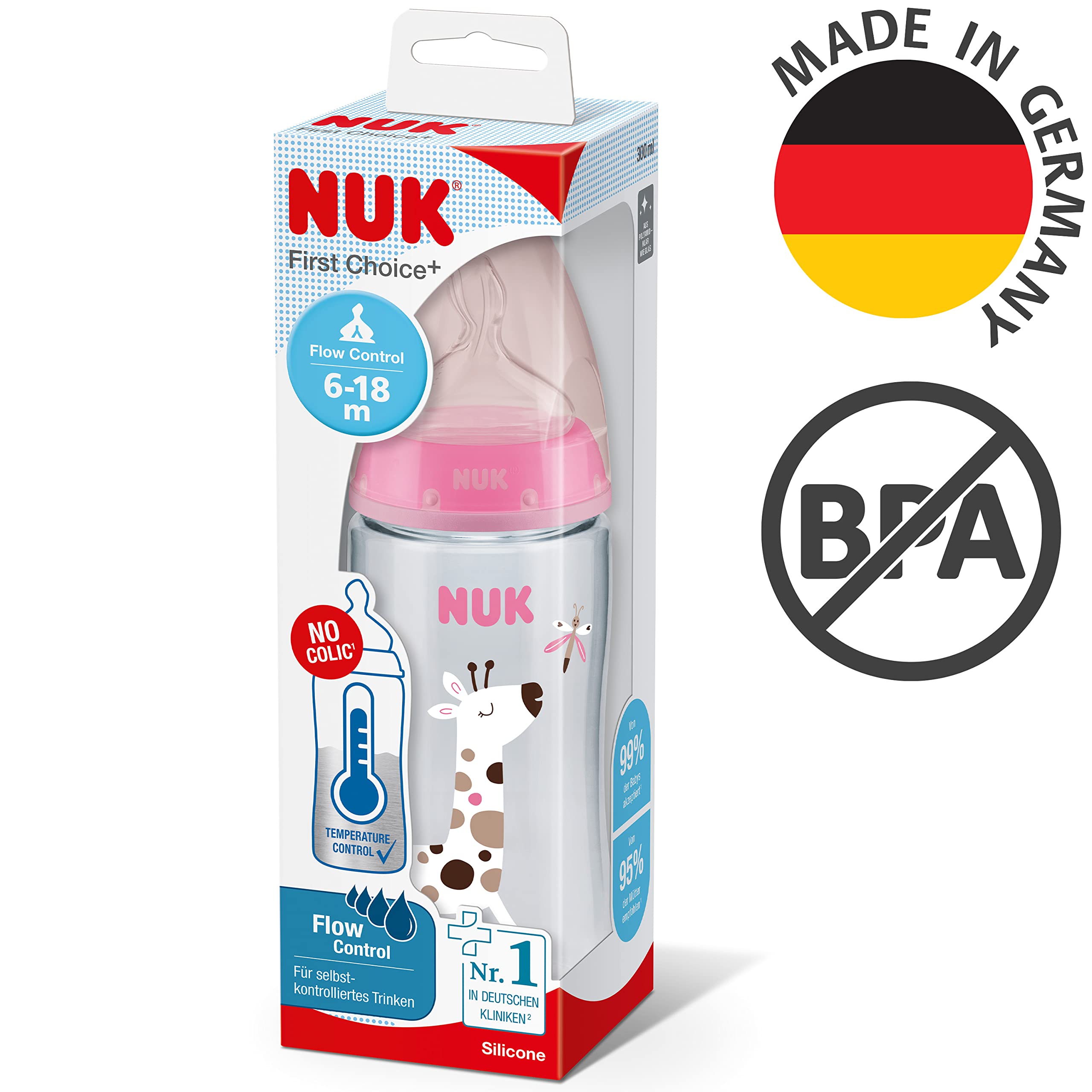 nuk-first-choice-babyflasche-300-ml-ab-6-18-monaten-temperature-control-flow-con image 7