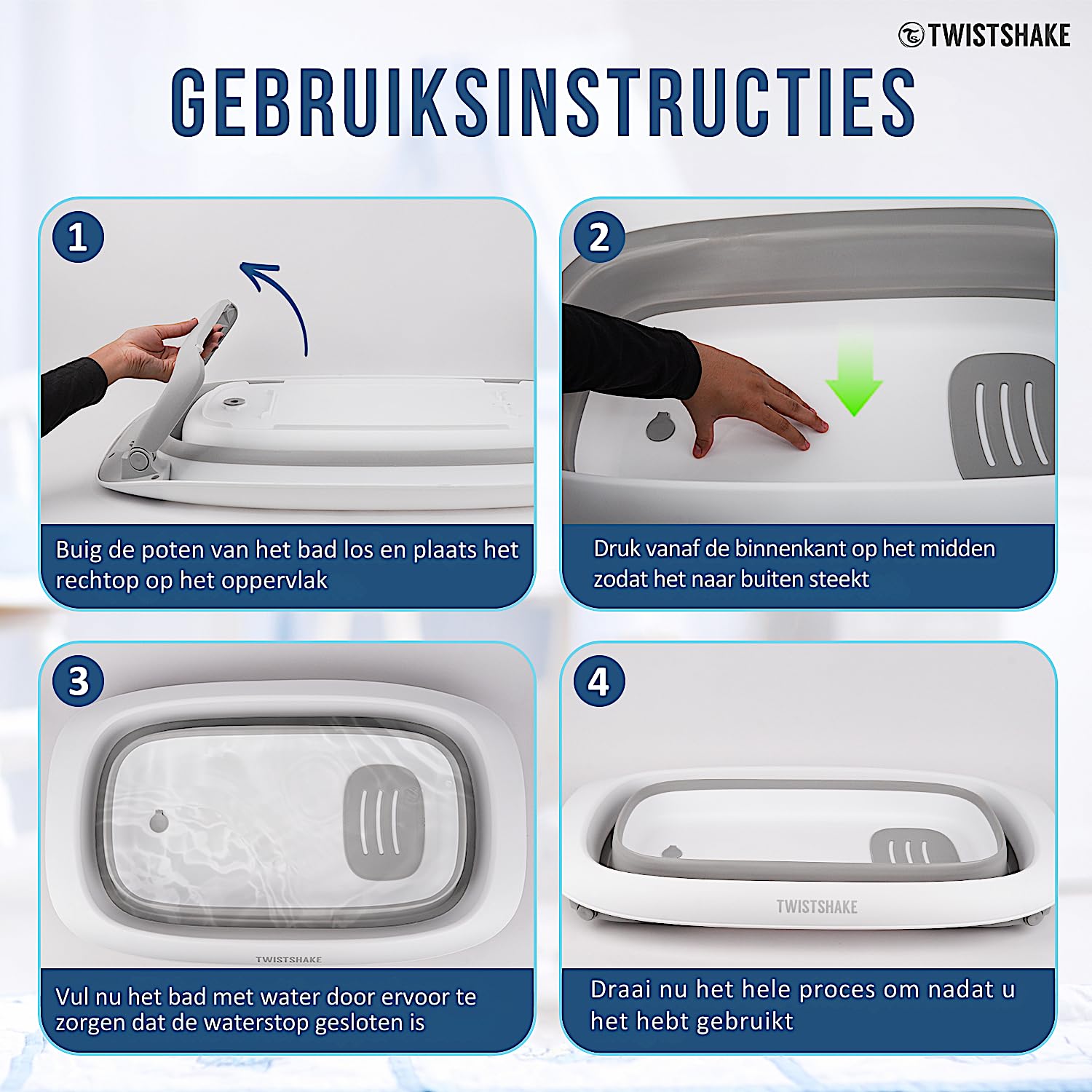 twistshake-faltbare-babybadewanne-rutschfest-30l-grau-wei image 6