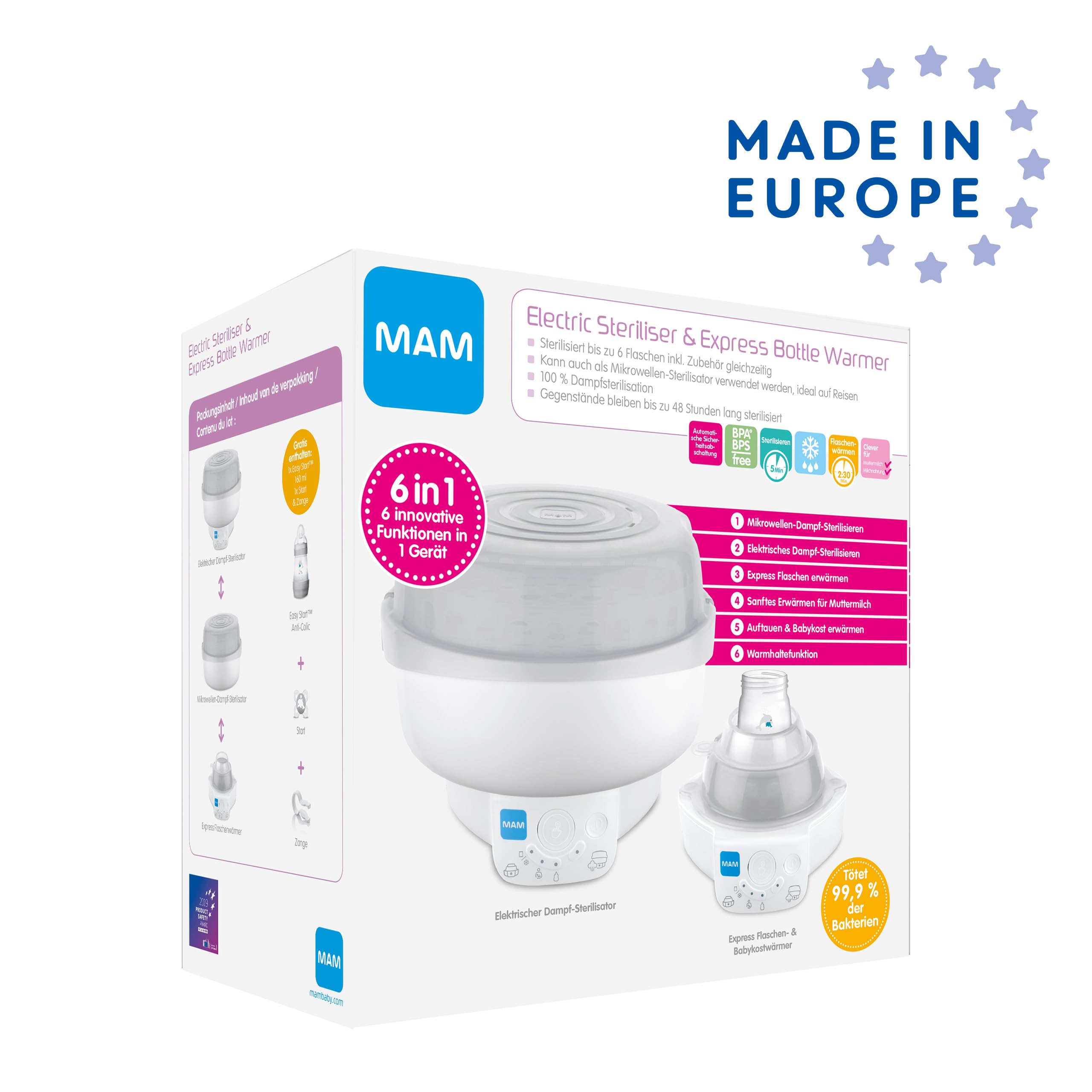 mam-6-in-1-sterilisator-express-babyflaschenw-rmer-kombi-set-mit-easy-start-anti image 2