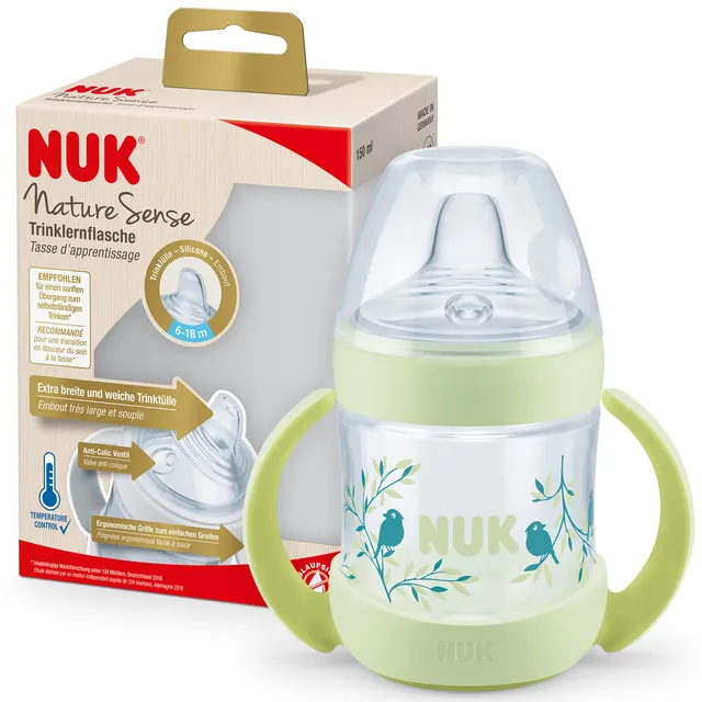 nuk-nature-sense-trinklernflasche-150-ml-6-18-monate-anti-colic-temperature-cont image 1