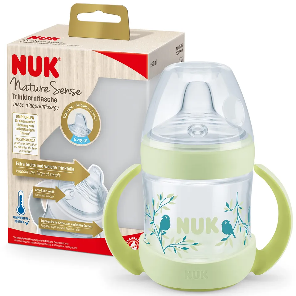 nuk-nature-sense-trinklernflasche-150-ml-6-18-monate-anti-colic-temperature-cont image 1
