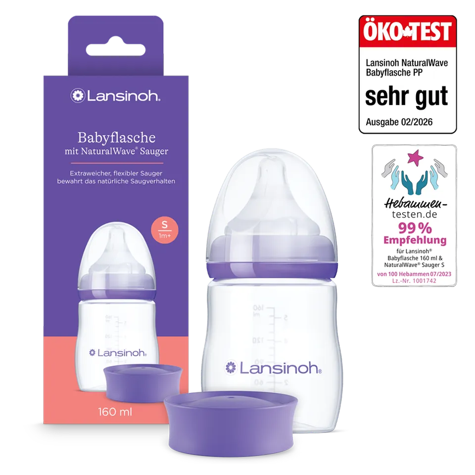 lansinoh-babyflasche-mit-naturalwave-sauger-160-ml-f-r-gestillte-babys image 1