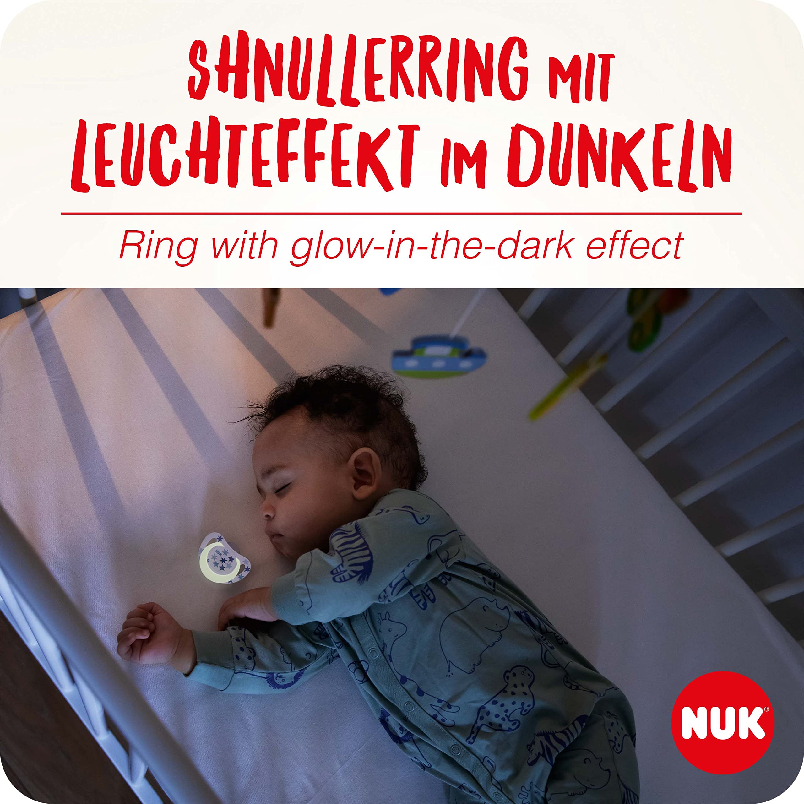 nuk-star-day-night-babyschnuller-6-18-monate-silikon-mit-leuchteffekt-krokodil-4 image 3