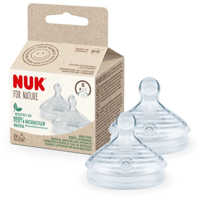 nuk-for-nature-ersatz-silikon-trinksauger-f-r-babyflasche-klein-0-6-monate-anti- image 1
