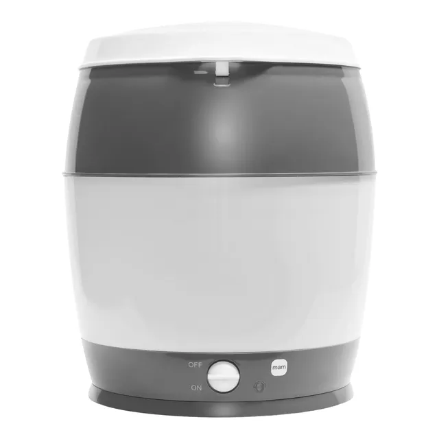 mam-elektrischer-dampfsterilisator-f-r-babyflaschen-sauger-zubeh-r-inkl-oberkorb image 1