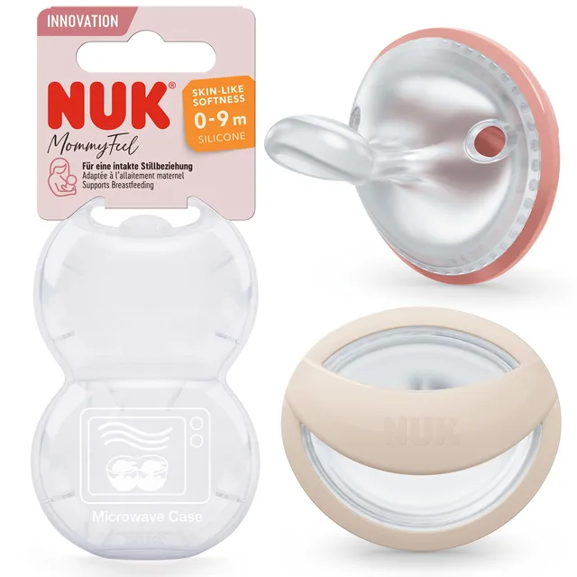 nuk-mommyfeel-babyschnuller-0-9-monate-stillfreundlich-silikon-blush-sandstone-2 image 1