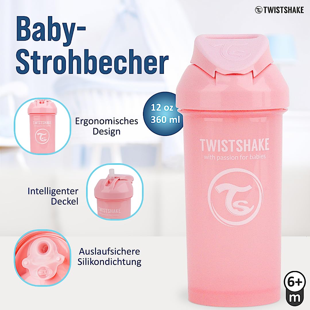 twistshake-2x-baby-trinklerntasse-mit-strohhalm-360-ml-auslaufsichere-trinkflasc image 2