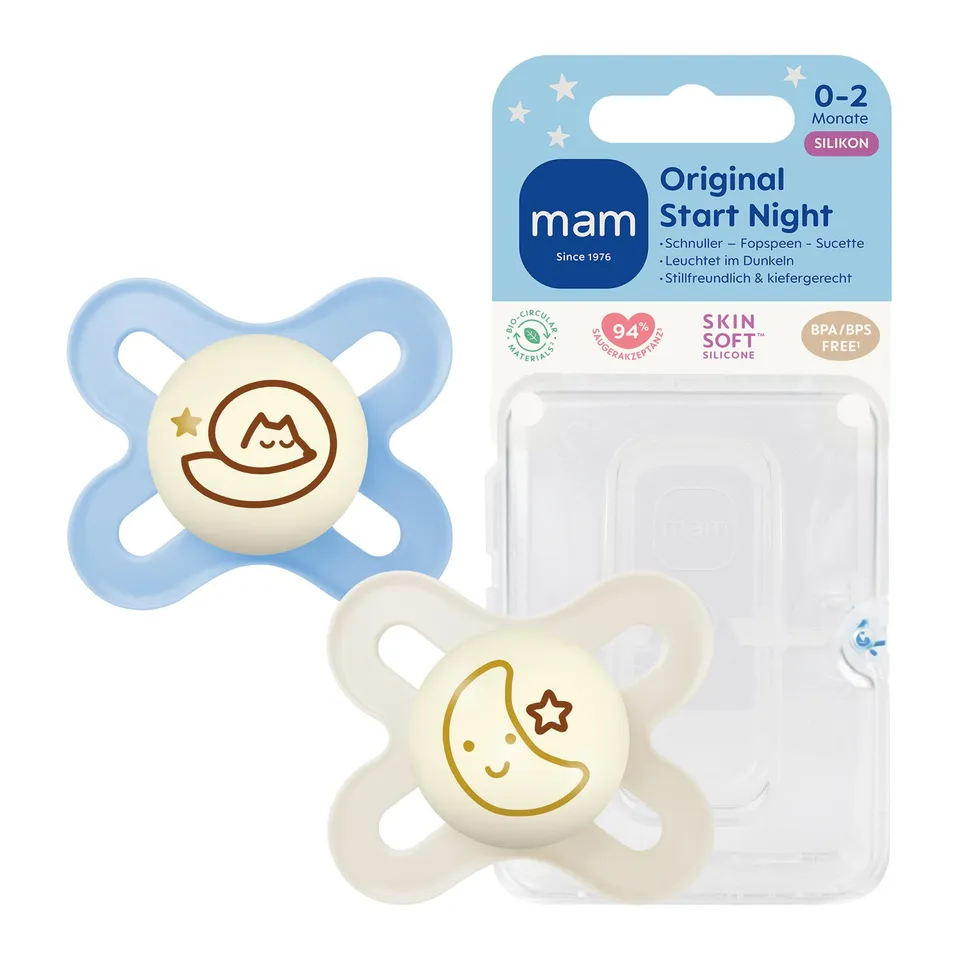 mam-original-start-night-schnuller-0-2-monate-2-st-ck-leuchtender-nachtschnuller image 1
