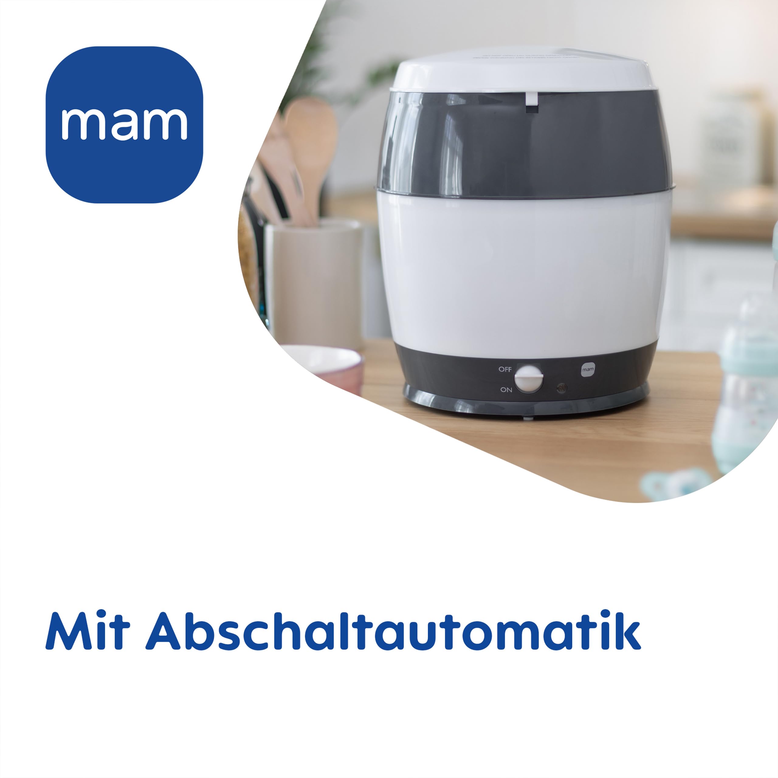 mam-elektrischer-dampfsterilisator-f-r-babyflaschen-sauger-zubeh-r-inkl-oberkorb image 7