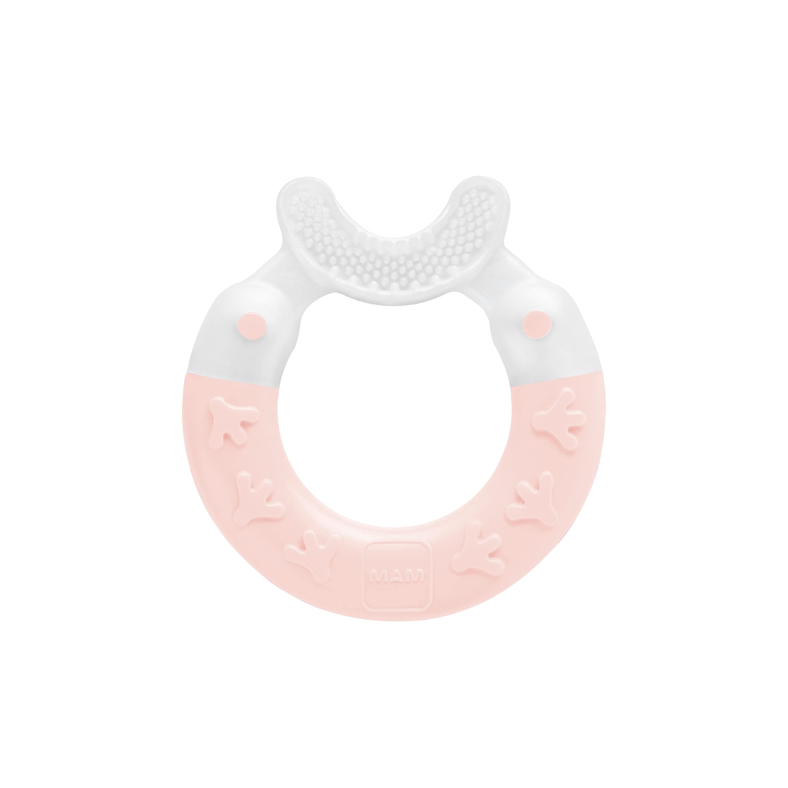 mam-bite-brush-bei-ring-rosa-zahnungshilfe-mit-weichen-borsten-ab-3-monaten-bpa- image 1