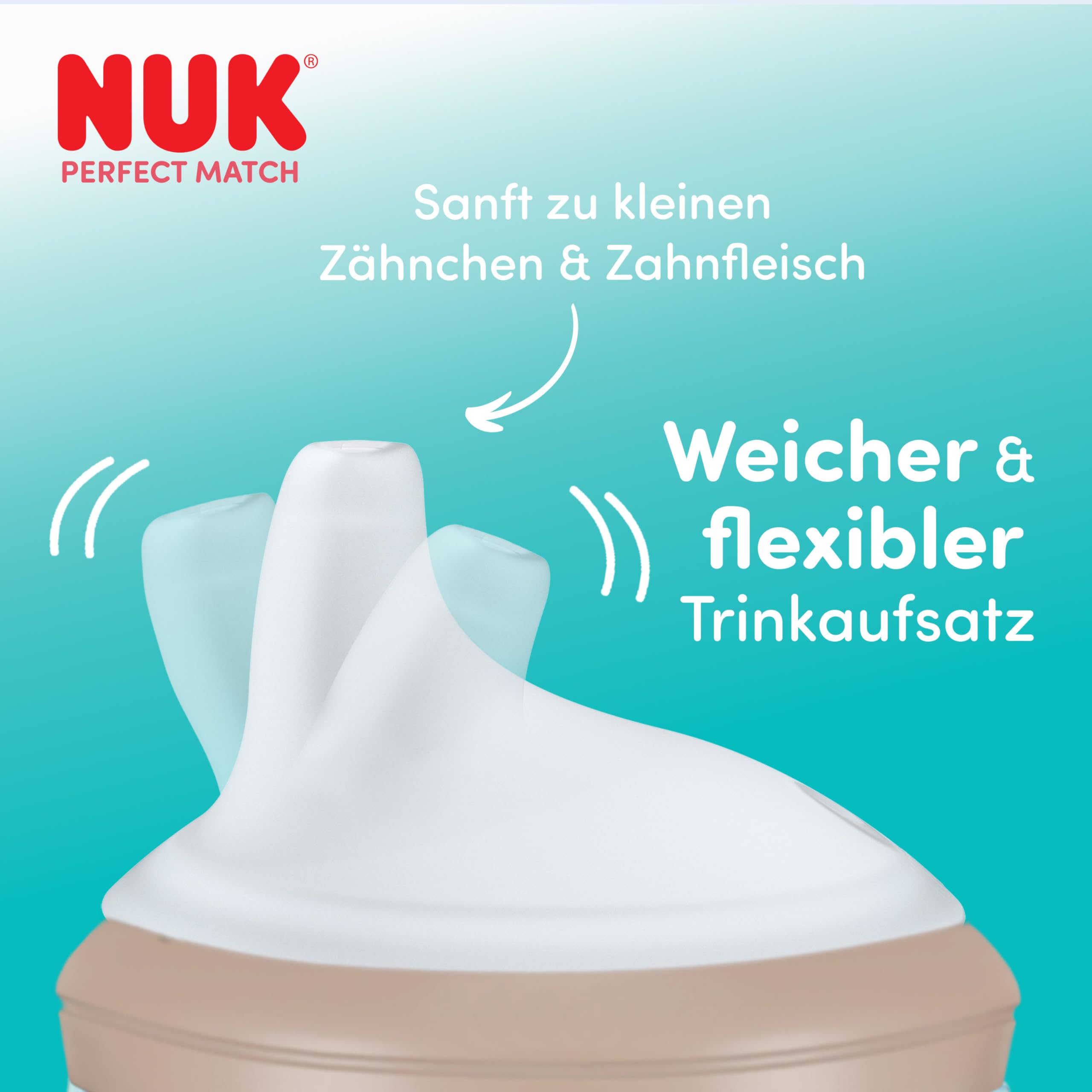 nuk-perfect-match-lernflaschensauger-ab-6-monaten-auslaufsichere-trinklernaufs-t image 2