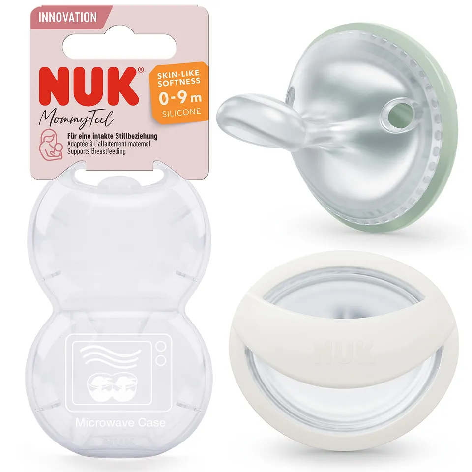 nuk-mommyfeel-beruhigungssauger-0-9-monate-stillfreundlicher-silikonsauger-bpa-f image 1