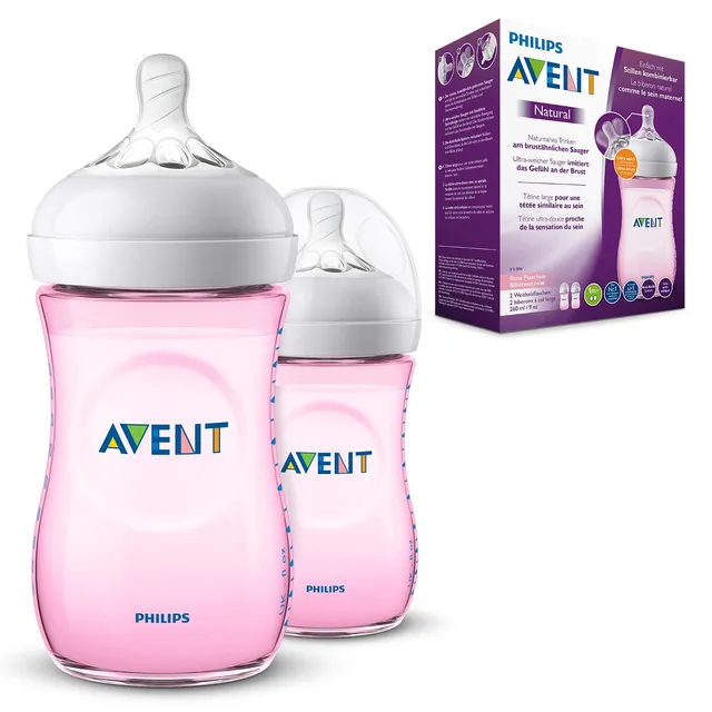 philips-avent-natural-babyflasche-mit-sauger-f-r-langsamen-nahrungsfluss-modell- image 1