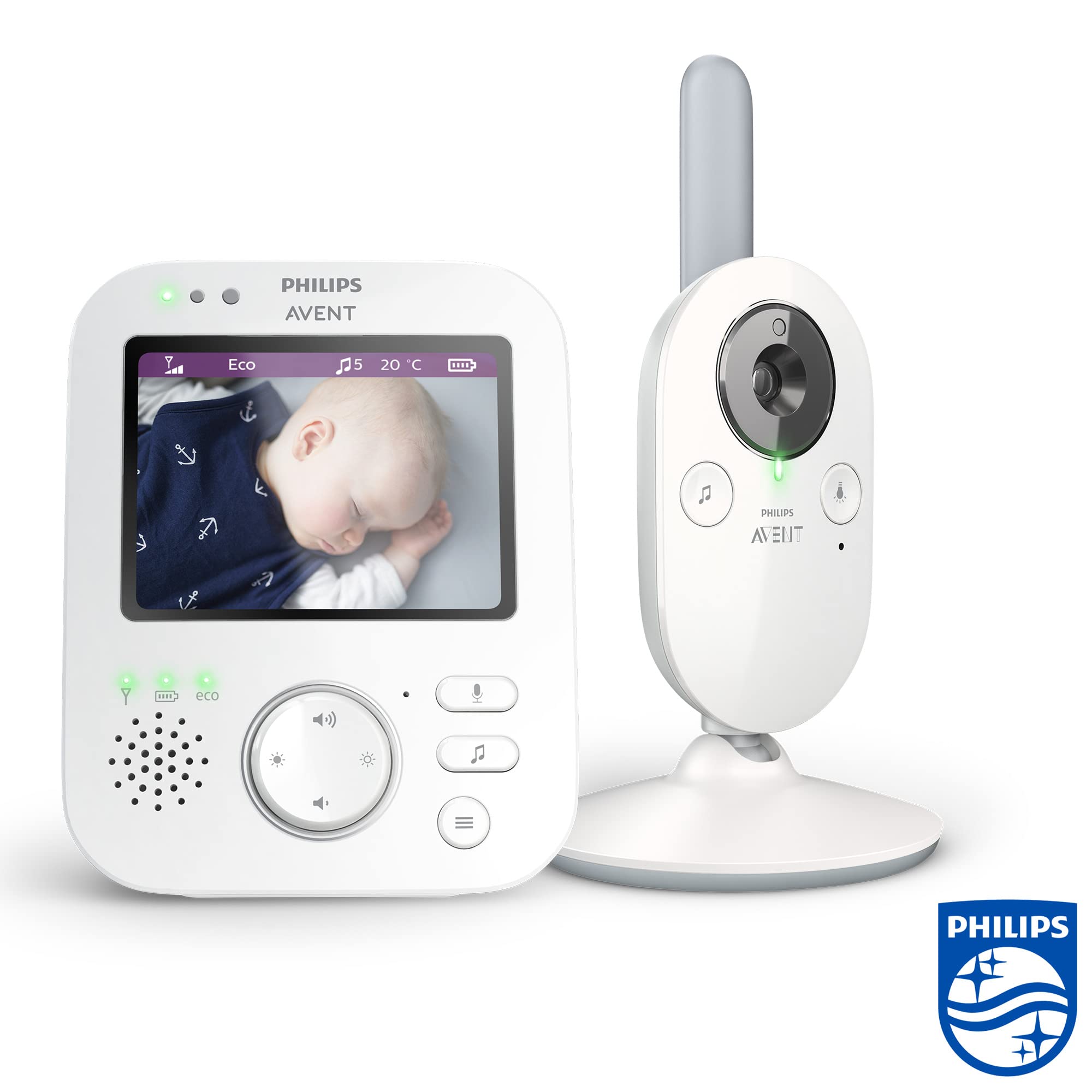 philips-avent-video-babyphone-scd843-26-mit-kamera-nachtsicht-und-3-3-zoll-farbb image 2