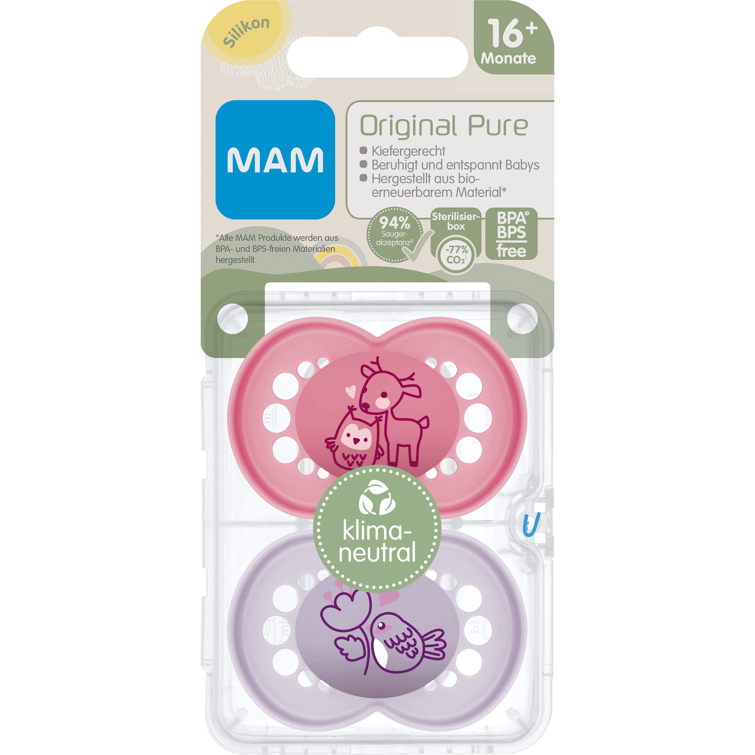 mam-original-pure-schnuller-im-2er-set-zahnfreundlicher-babyschnuller-aus-bio-er image 3
