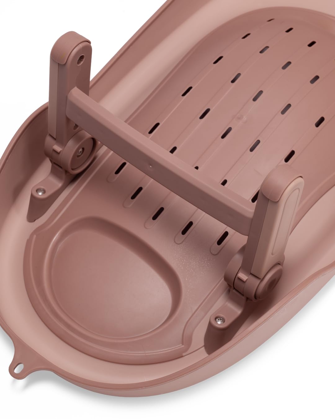 twistshake-babybadewanne-v2-set-faltbare-badewanne-mit-badekissen-sp-ler-30l-ros image 2