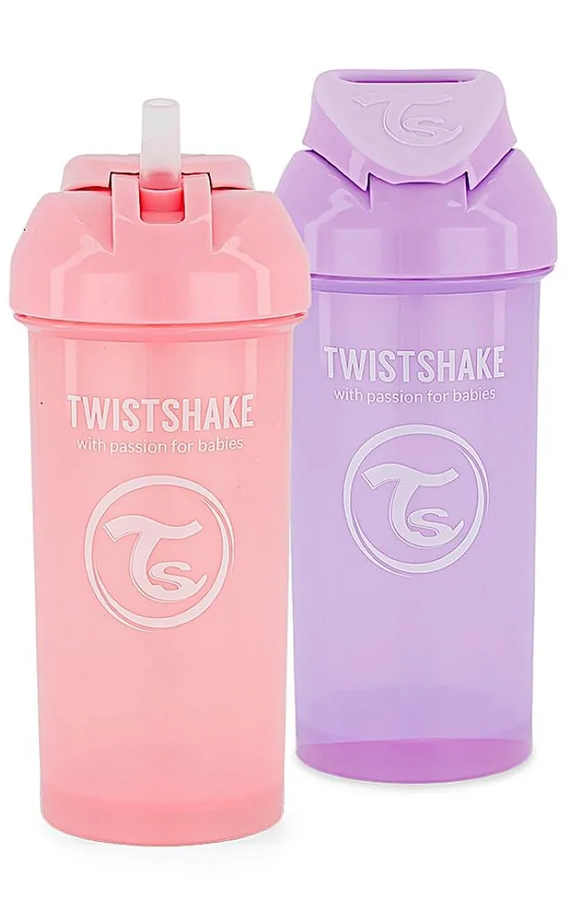 twistshake-2x-baby-trinklerntasse-mit-strohhalm-360-ml-auslaufsichere-trinkflasc image 1