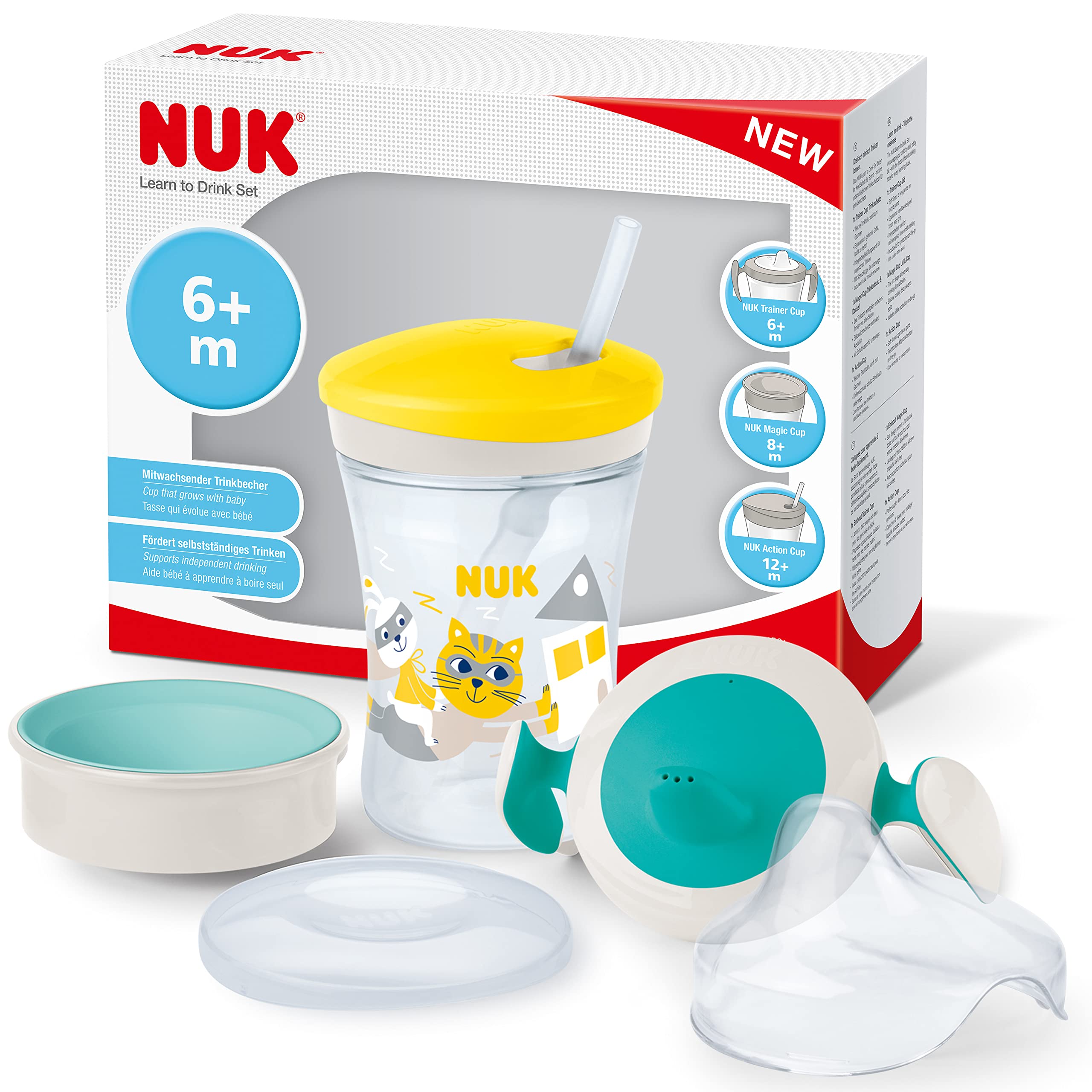 nuk-3-in-1-trinklernset-mit-trainer-cup-magic-360-und-action-cup-230-ml-ab-6-mon image 8
