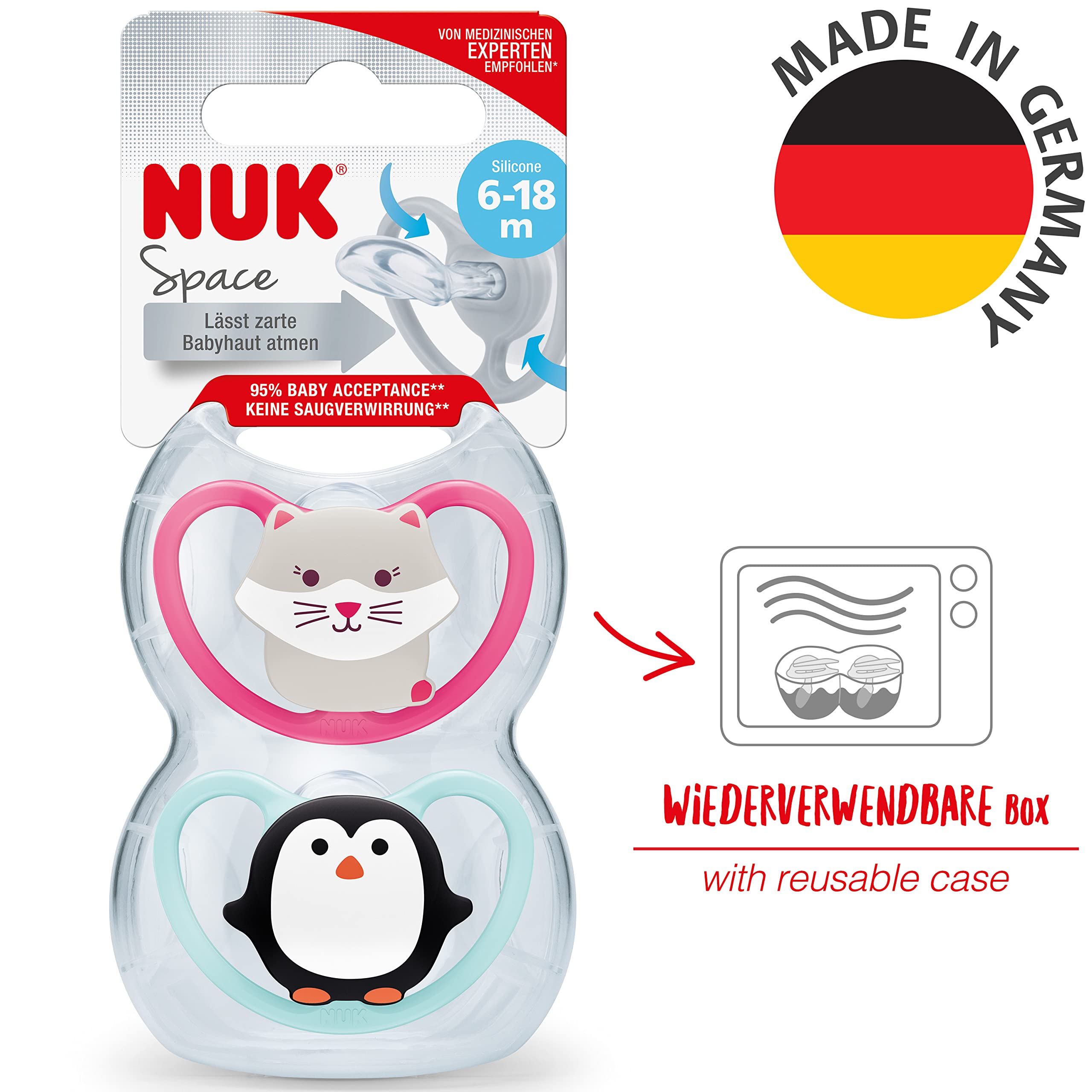 nuk-space-schnuller-6-18-monate-extra-bel-ftung-bpa-freies-silikon-katze-pinguin image 5